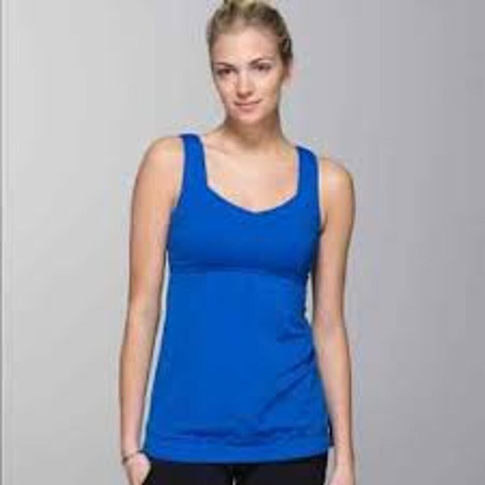 Lululemon - Tame Me Tank Top Side Cinch - Blue - Women's Size 8